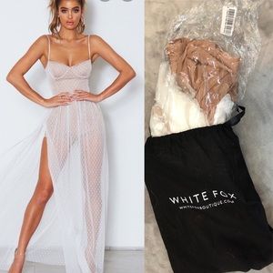 White Fox Boutique Totally Bangin’ Mesh Maxi (M)